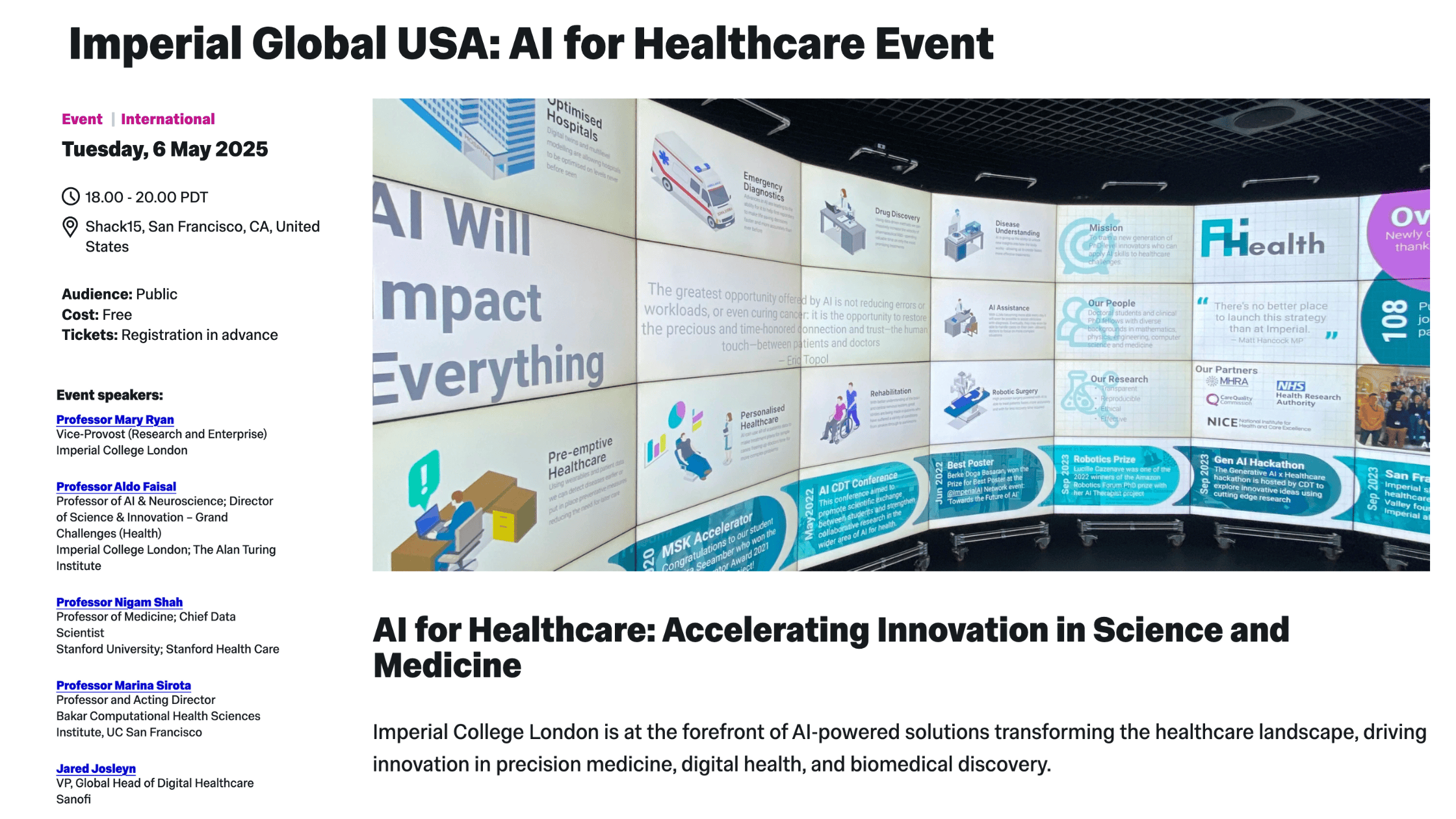 HealthTech Top Voice: Interview with Dr. Aldo Faisal, Professor of AI & Neuroscience at the Dept. of Computing and the Dept. of Bioengineering at Imperial College London - IMPERIAL LOGO